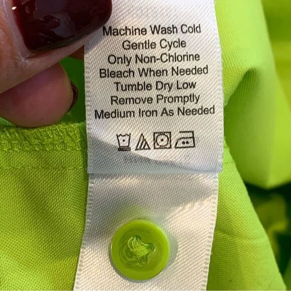 Coldwater Creek Lime Green Sleeveless Top Size Medium 10-12 - Picture 7 of 9